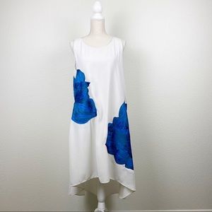 Ranna Gill Bluebell Floral Embroidered Swing Dress